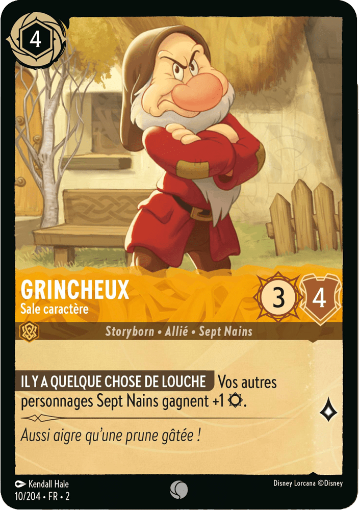 Grincheux Mauvais caractères