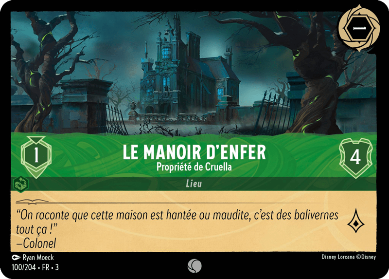Le Manoir d’Enfer Propriété de Cruella