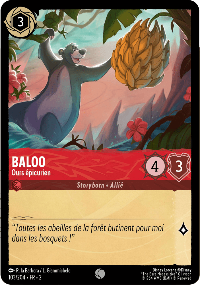 Baloo Ours épicurien