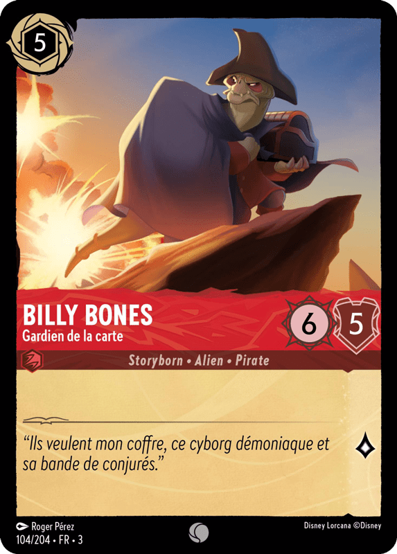 Billy Bones Gardien de la carte