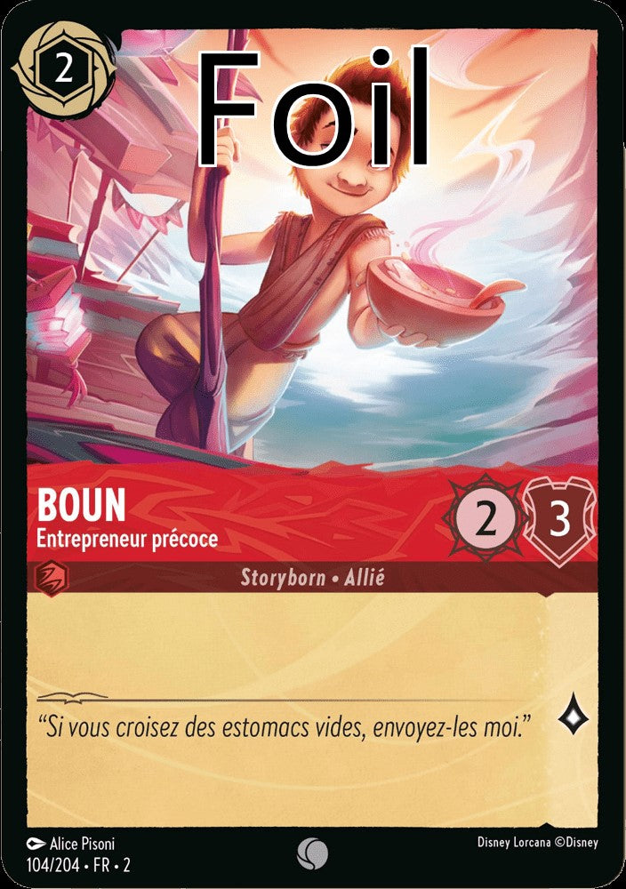 Boun Foil
Entrepreneur précoce