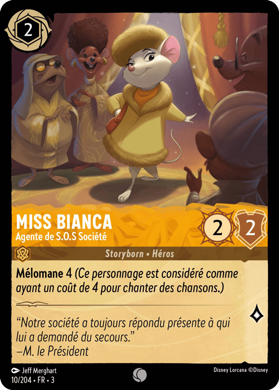Miss Bianca Agente de S.O.S Société