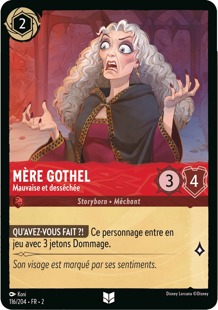 Mère Gothel Mauvaise et desséchée