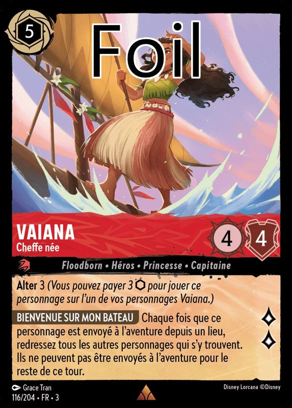 Vaiana foil Cheffe née