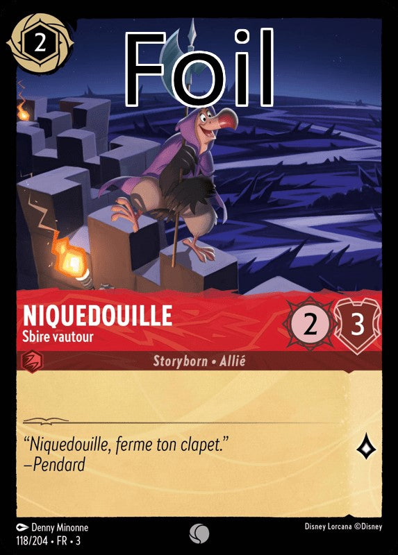 Niquedouille foil Sbire vautour