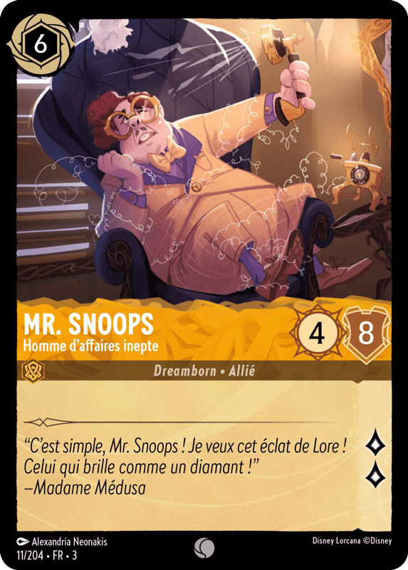 Mr. Snoops Homme d’affaires inepte