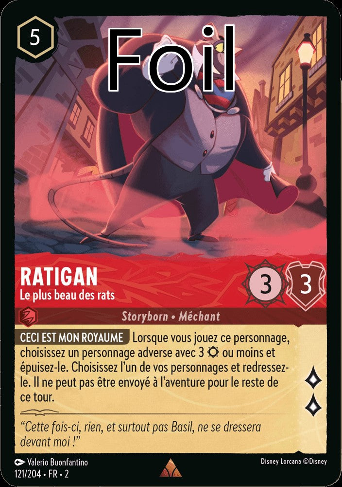 Ratigan Foil
Le plus beau des rats