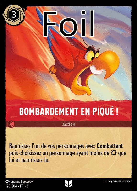 Bombardement en piqué foil