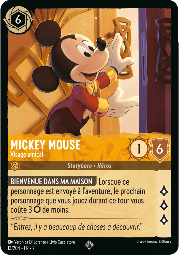Mickey Mouse Visage amical