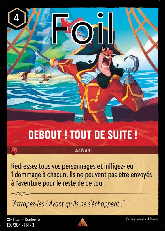 Debout ! Tout de suite ! foil