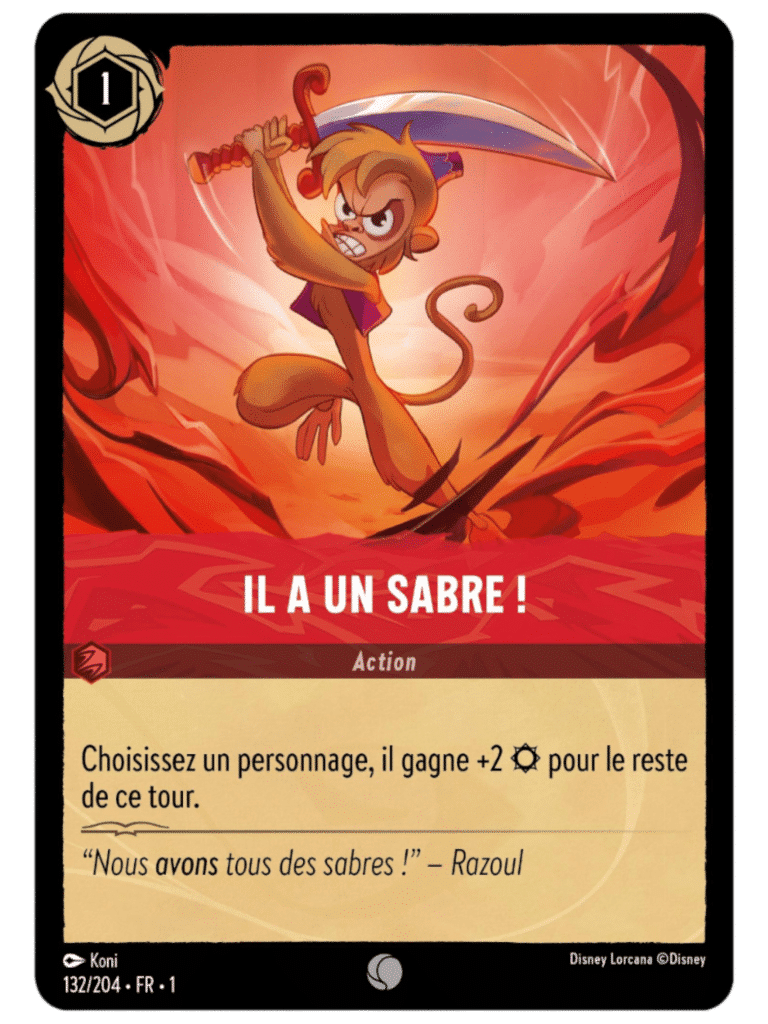 Il a un sabre