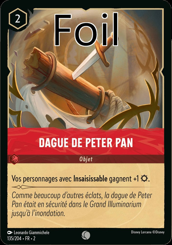 Dague de Peter Pan Foil