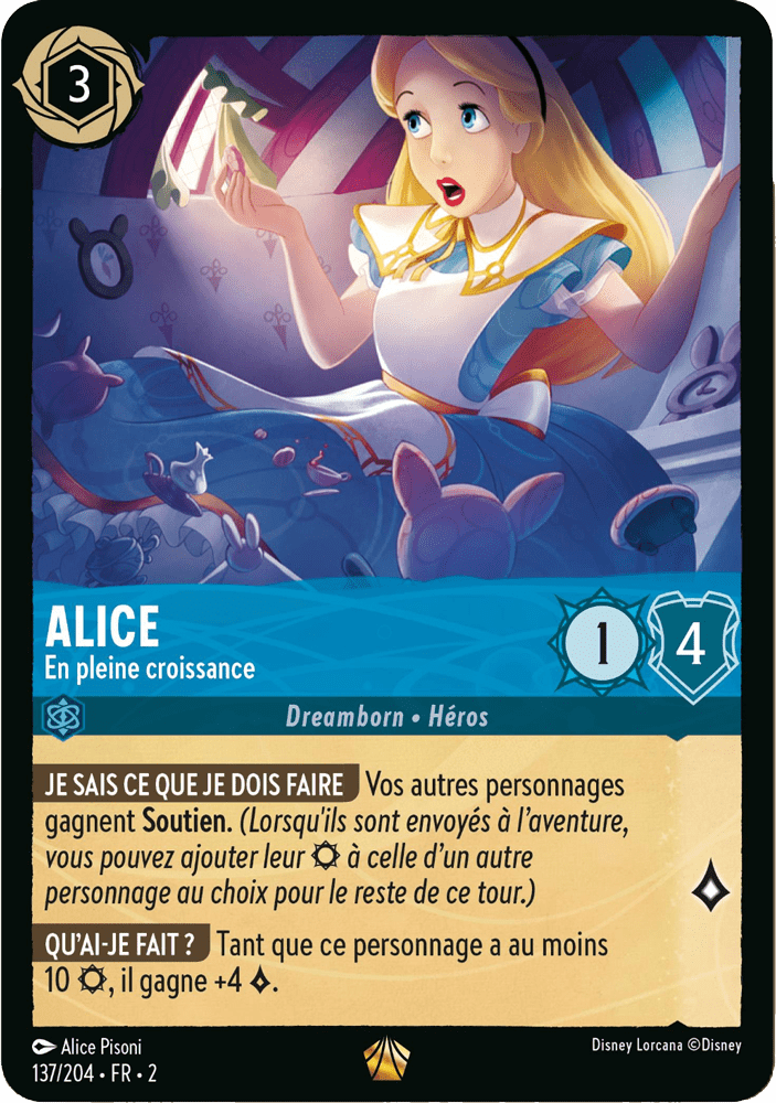 Alice En pleine croissance