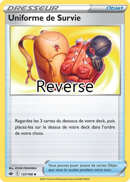 Uniforme de survie reverse