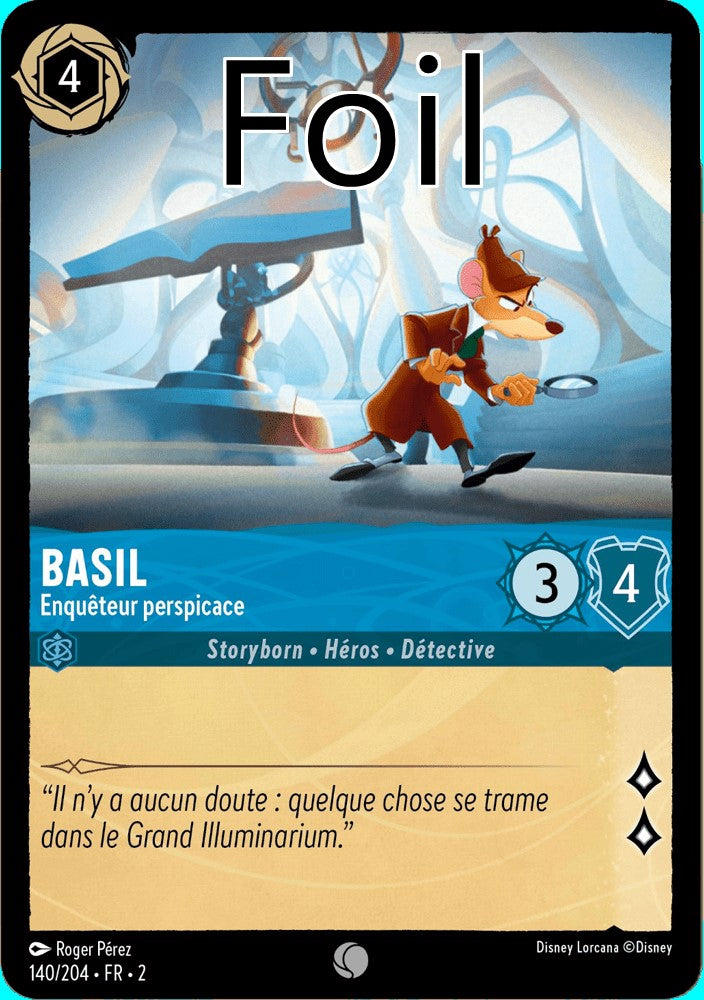 Basil Foil
Enquêteur perspicace