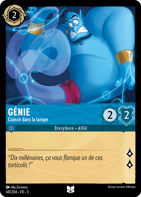 Génie Coincé dans la lampe