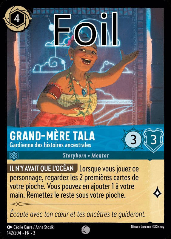 Grand-mère Tala foil Gardienne des histoires ancestrales