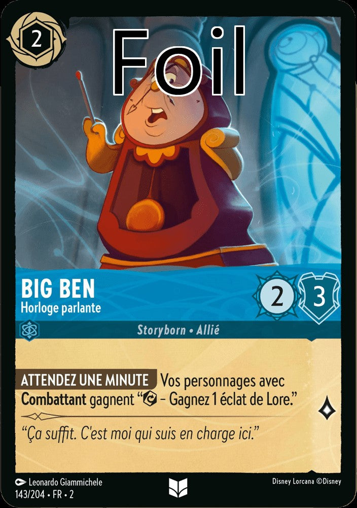 Big Ben Foil
Horloge parlante