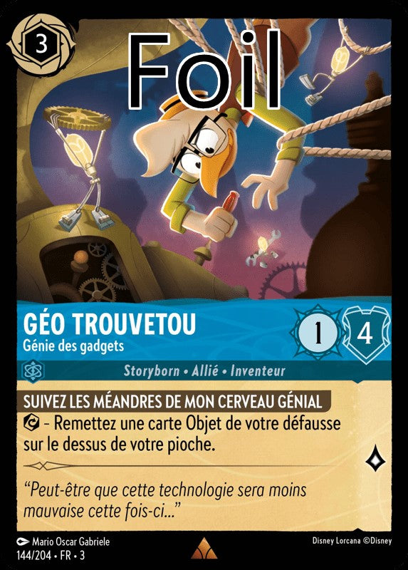 Géo Trouvetou foil Génie des gadgets