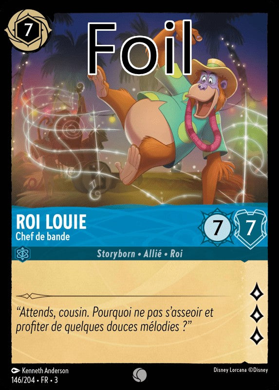 Roi Louie foil Chef de bande