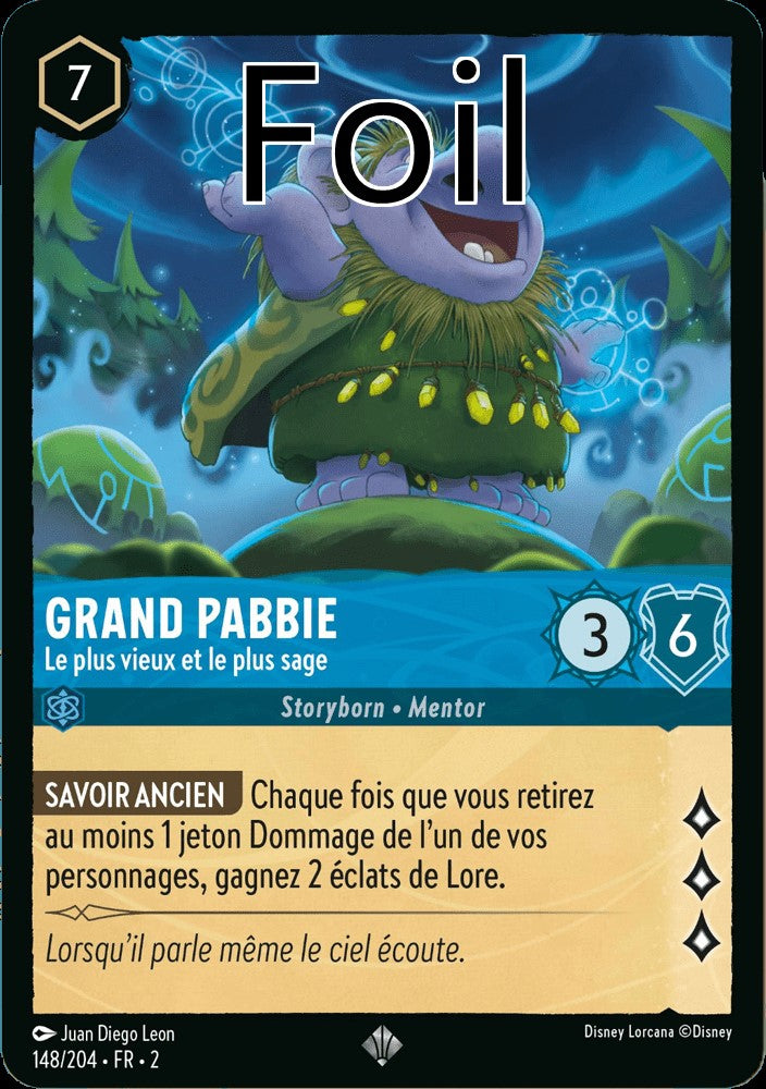 Grand Pabbie Foil
Le plus vieux et le plus sage