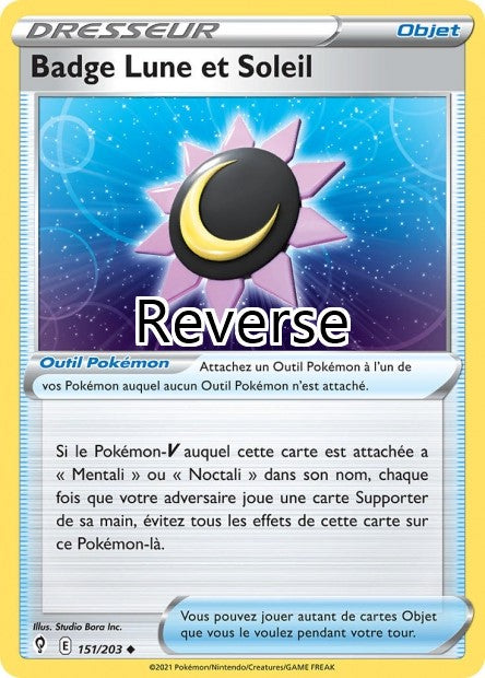 Badge Lune et Soleil reverse