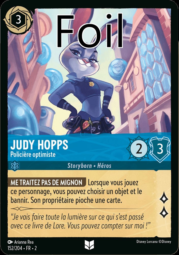Judy Hopps Foil
Policière optimiste