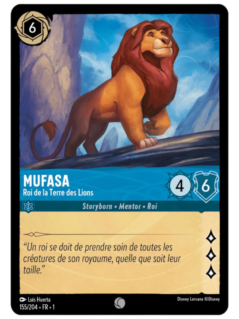 Mufasa Roi de la Terre des Lions
