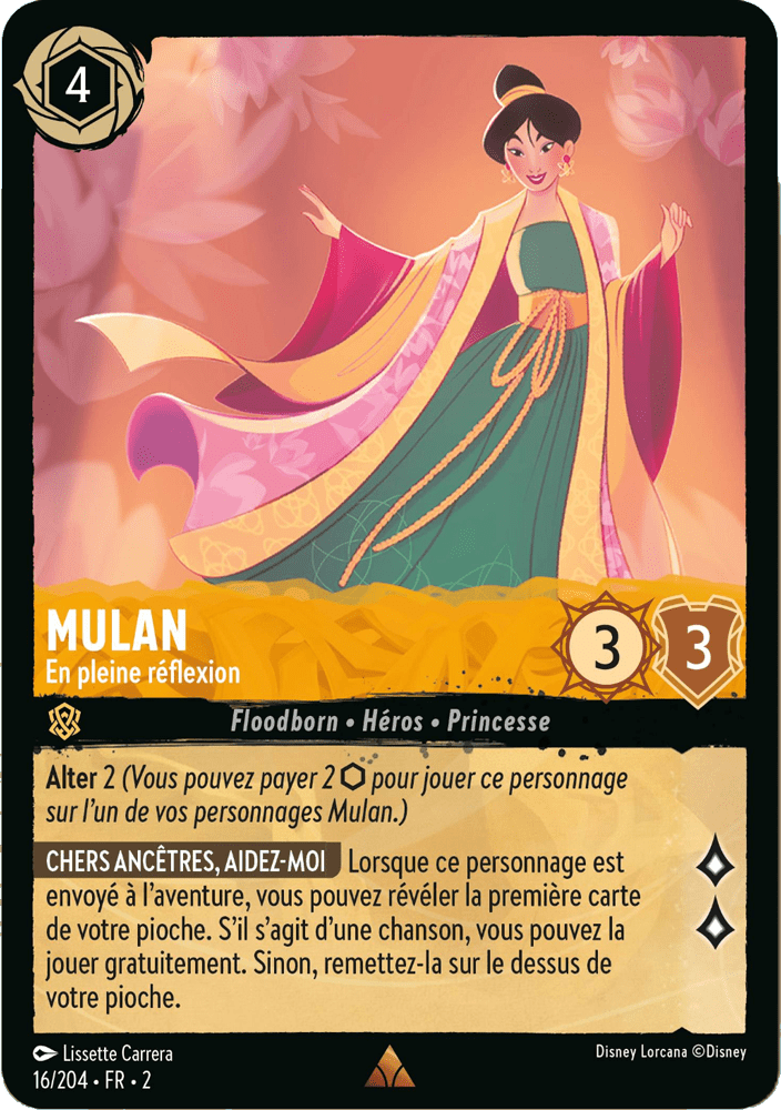 Mulan En pleine réflexion