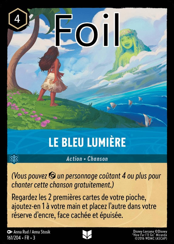 Le bleu lumière foil