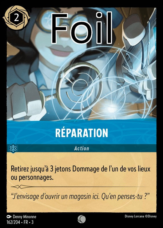 Réparation foil