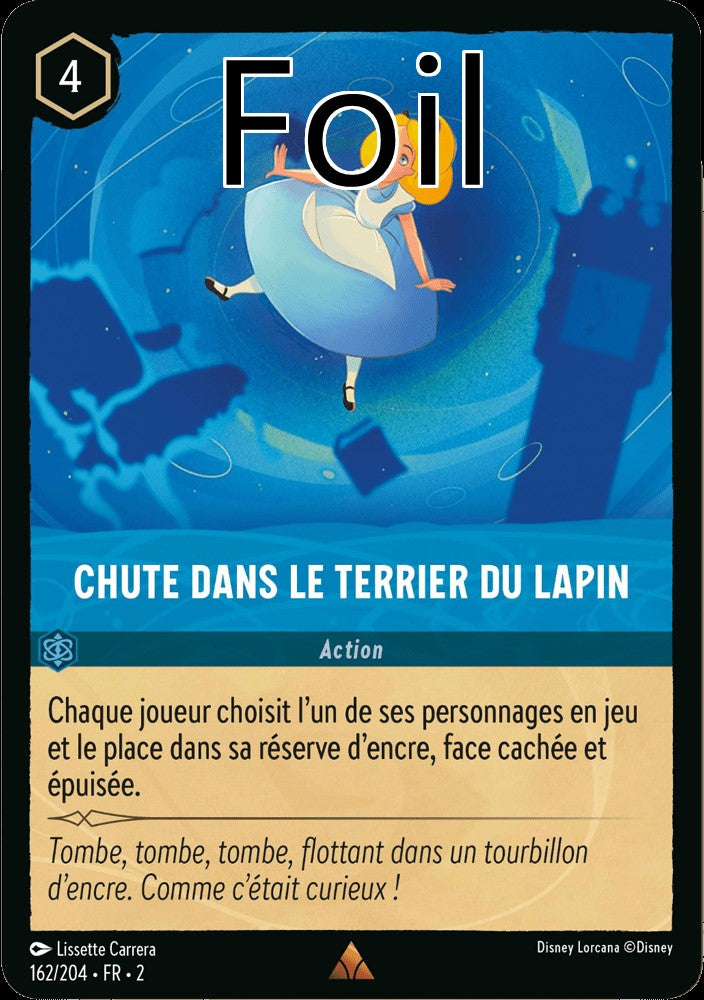 Chute dans le terrier du lapin Foil