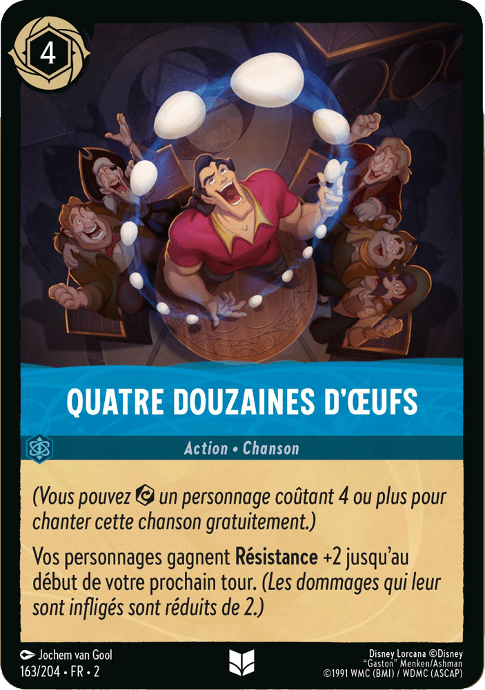 Quatre Douzaine d’oeufs