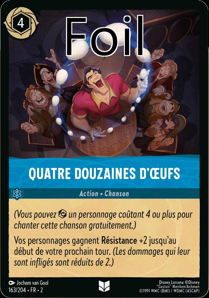 Quatre Douzaine d’oeufs Foil