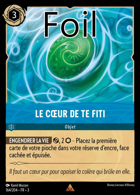 Le cœur de Te Fiti foil