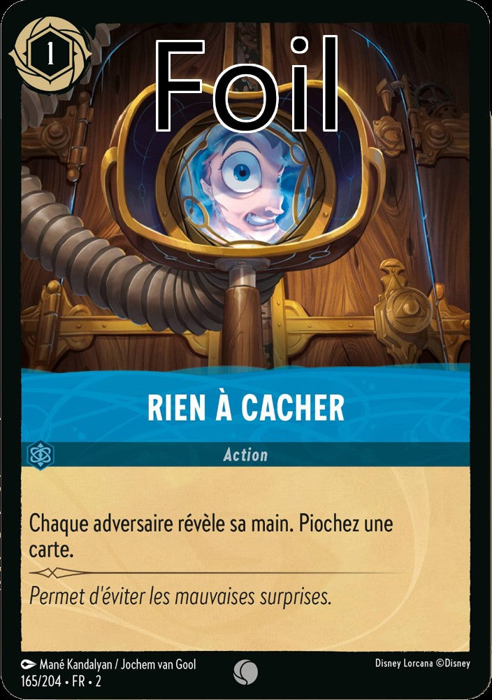 Rien à cacher Foil