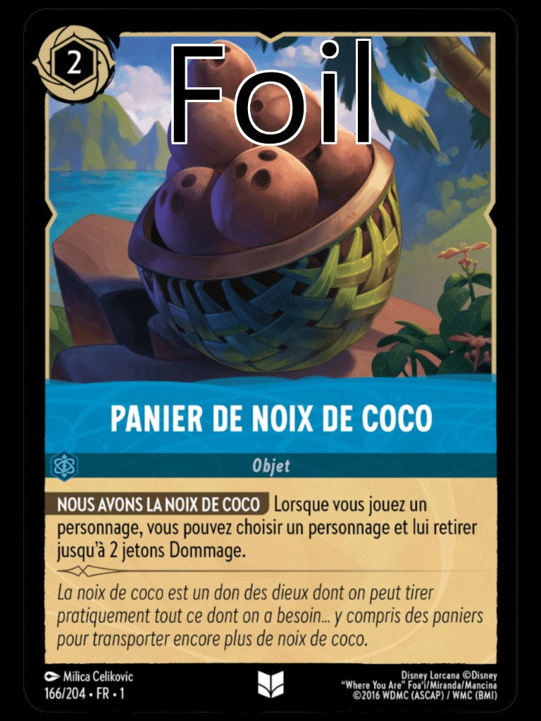 Panier de noix de coco Foil