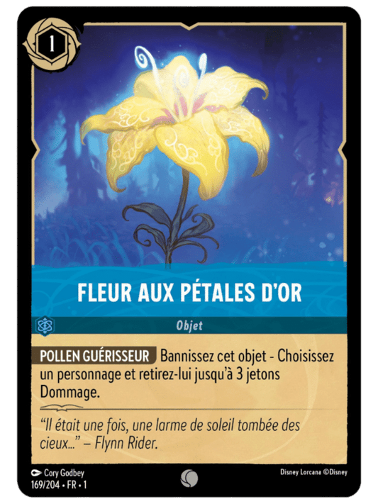 Fleur aux pétales d’or