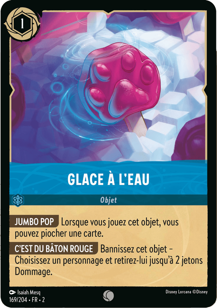 Glace à l’eau