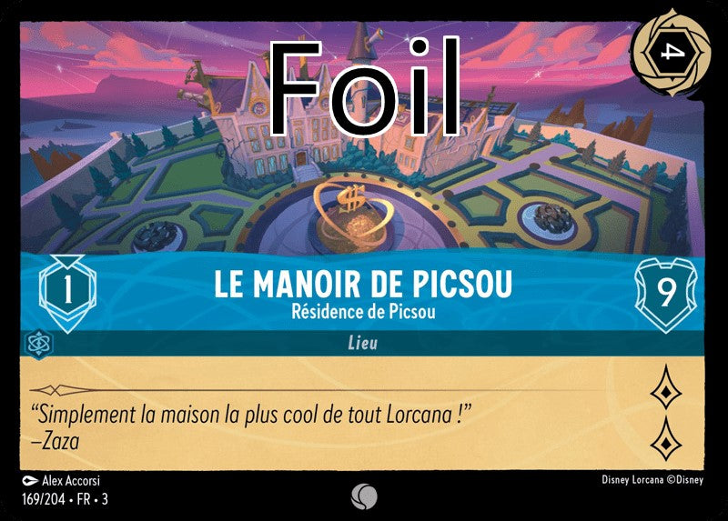 Le Manoir Picsou foil Résidence de Piscou