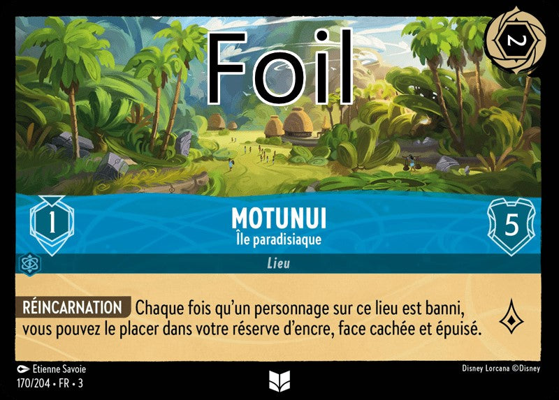 Motunui foil Île paradisiaque
