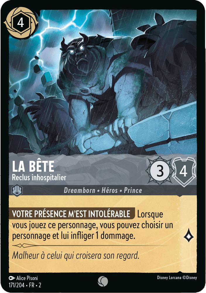 La Bête Reclus inhospitalier