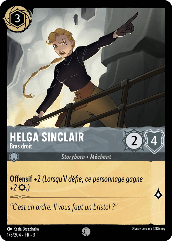 Helga Sinclair Bras droit