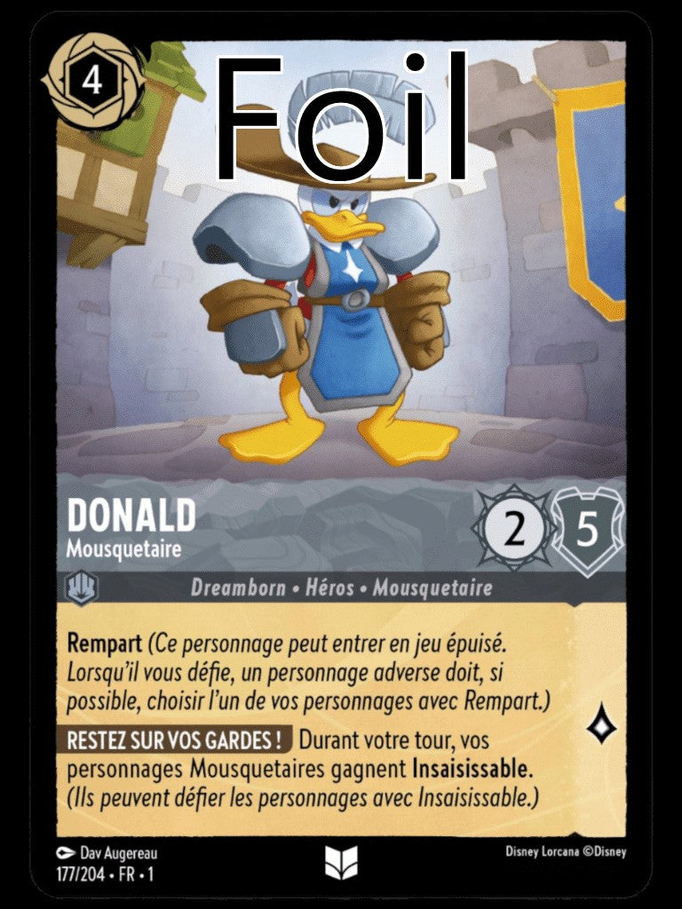 Donald Foil
Mousquetaire