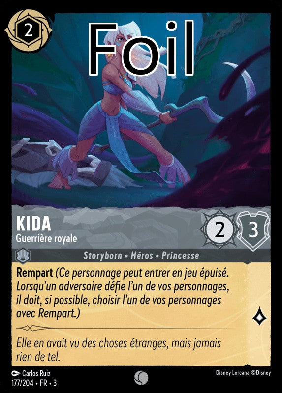 Kida foil Guerrière royale