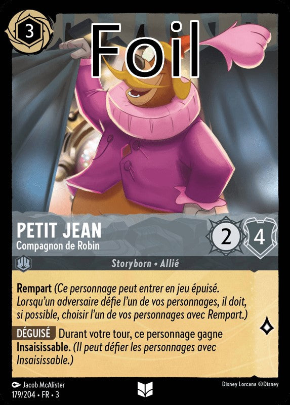 Petit Jean foil Compagnon de Robin