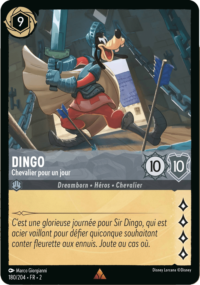 Dingo Chevalier pour un jour