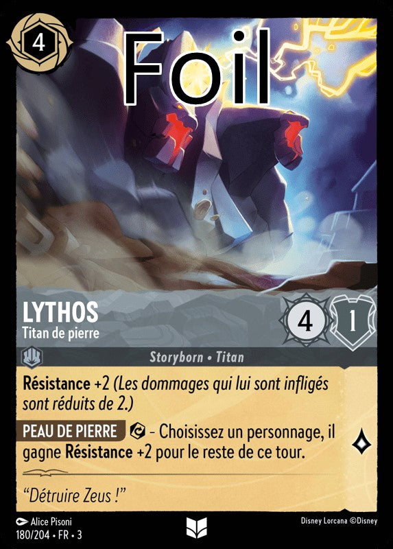 Lythos foil Titan de pierre