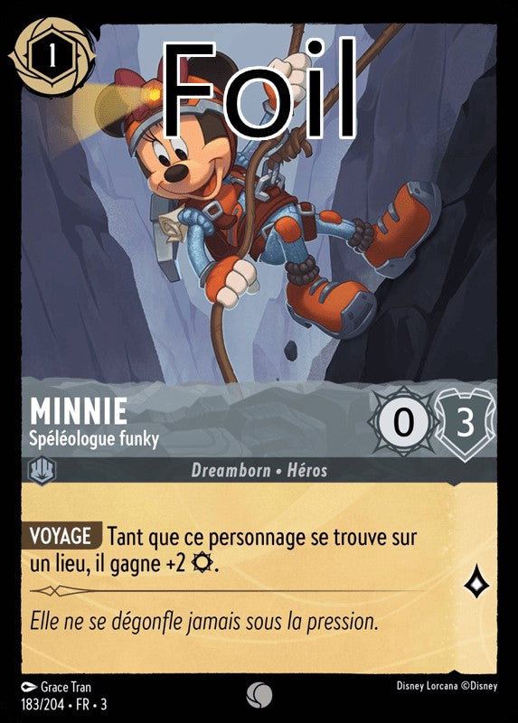 Minnie foil Spéléologue funky