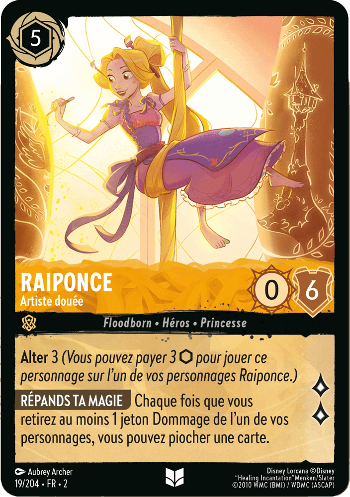 Raiponce Artiste douée